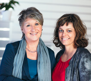 Kristina Swenningsson och Ewa Svensson, författare