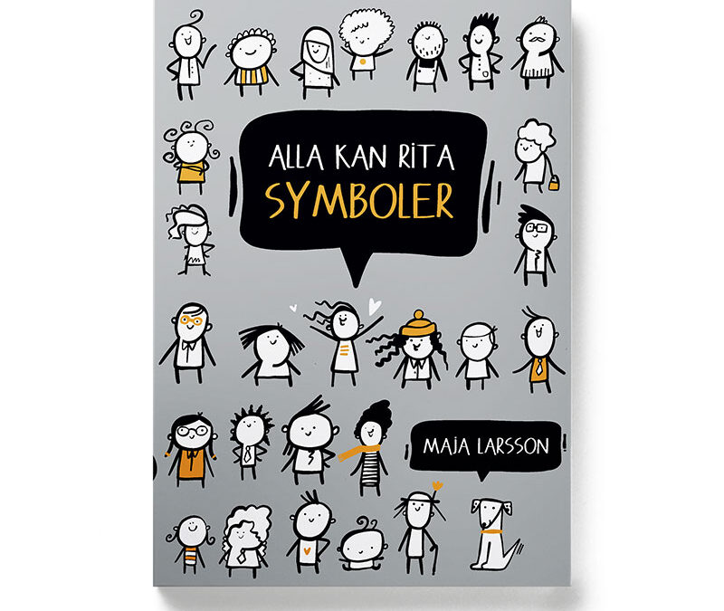 Framsidan av boken Alla kan rita symboler, Maja Larsson